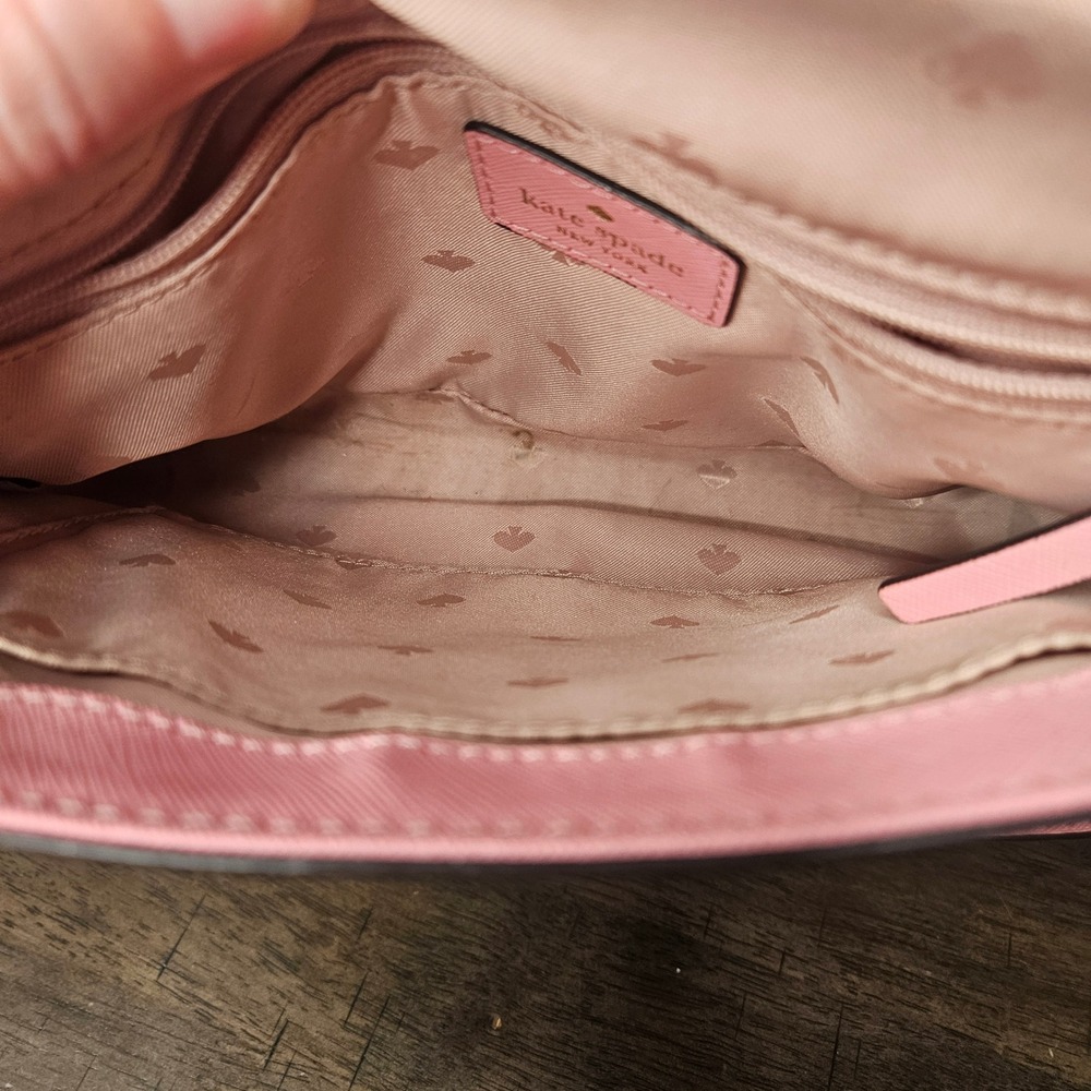 Kate Spade Pink Crossbody Handbag Purse - Picture 4 of 13